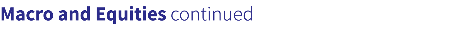 Macro and Equities continued