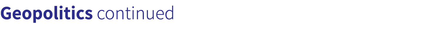 Geopolitics continued